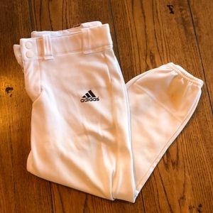 White Adidas Softball Pants